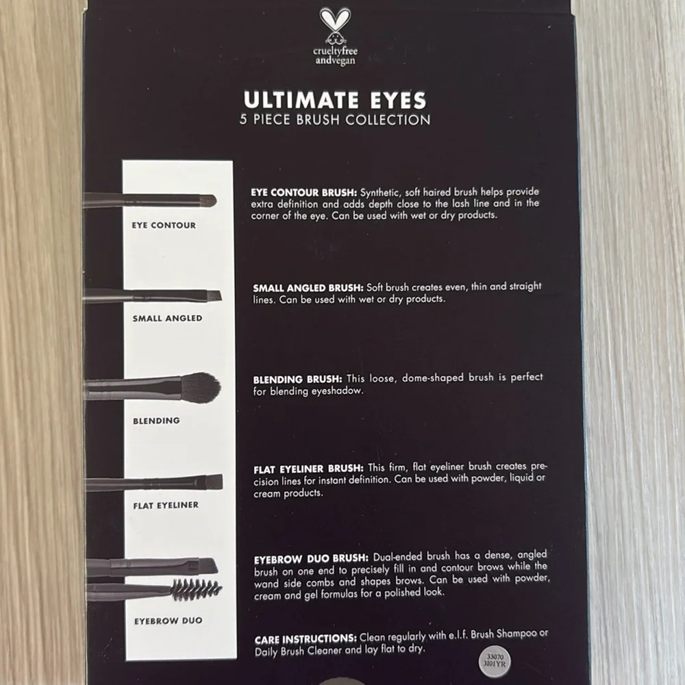 E.L.F. Ultimate Eyes 5 Piece Brush Collection
